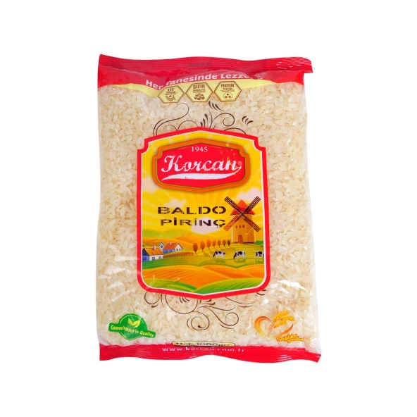 Korcan Baldo Pirinç 1000 gr x 4 Adet - Resim 3