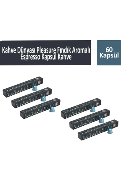 Kahve Dünyası Pleasure Fındık Aromalı Espresso Kapsül Kahve 60 Kapsül ürün görseli 1