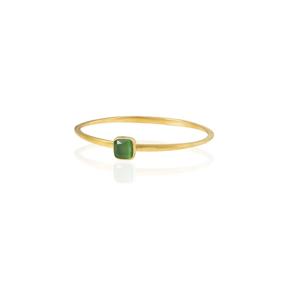 Kadir Jewellery Zirkon Taşlı Ayarlanabilir 22 Ayar Altın Kaplama Bilezik ürün görseli 1