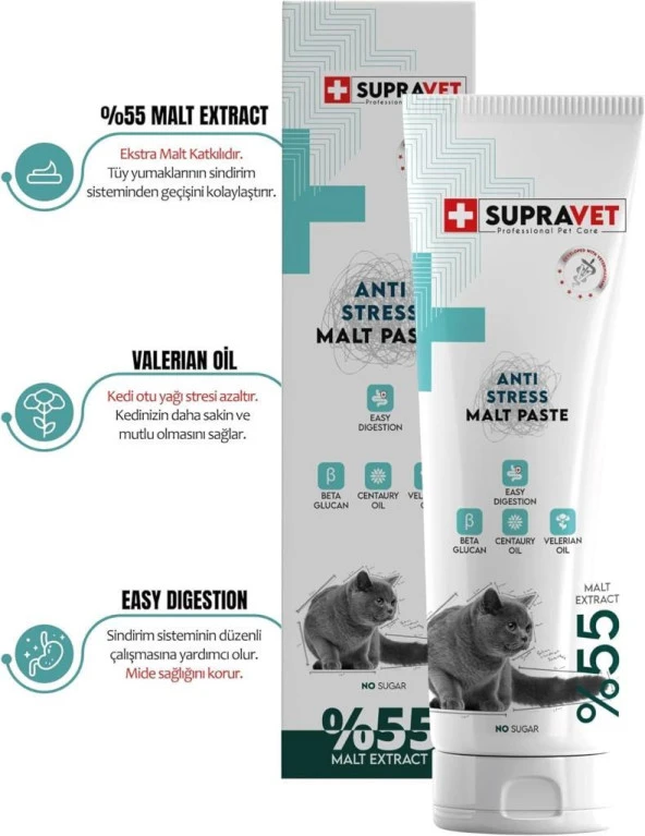 Supravet Anti Stress Malt Paste 100 Gr. - Resim 3