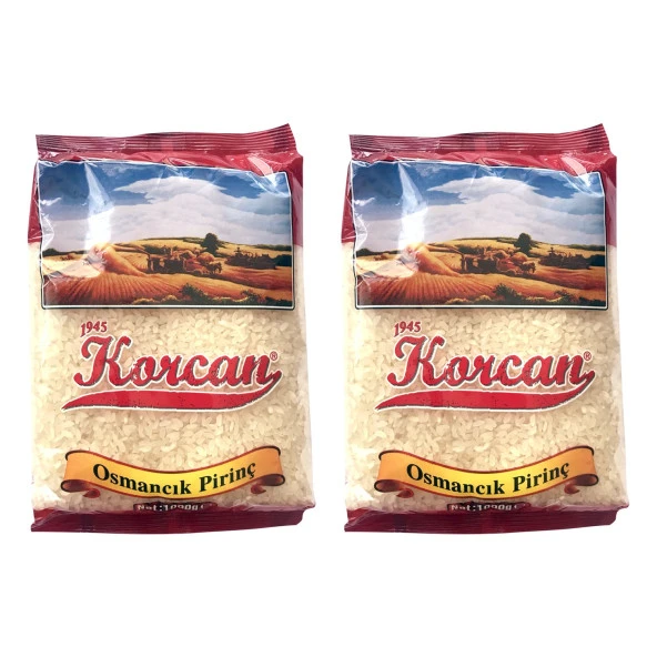 Korcan Osmancık Pirinç 1 kg 2 li ürün görseli 1