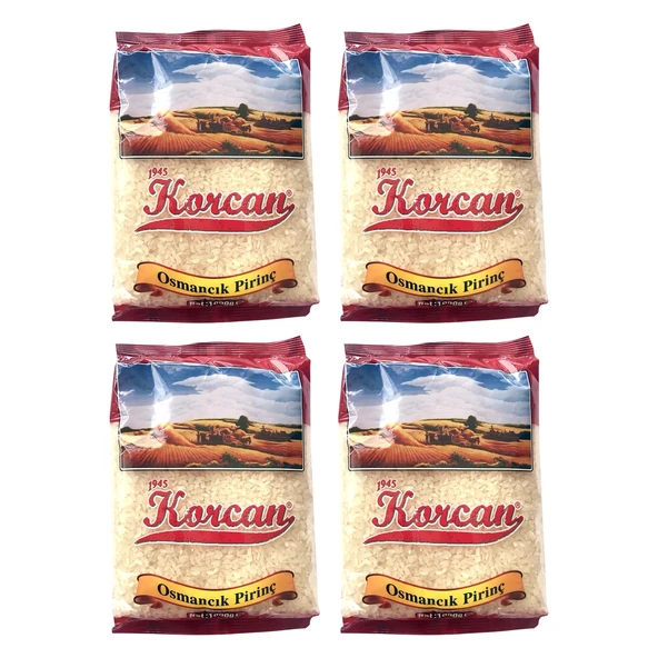 Korcan Osmancık Pirinç 1 kg 4 lü ürün görseli 1