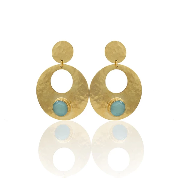 Kadir Jewellery 22 Ayar Altın Kaplama Vintage Küpe -El İşçiliği Ve Hipoalerjenik Küpe ürün görseli 1