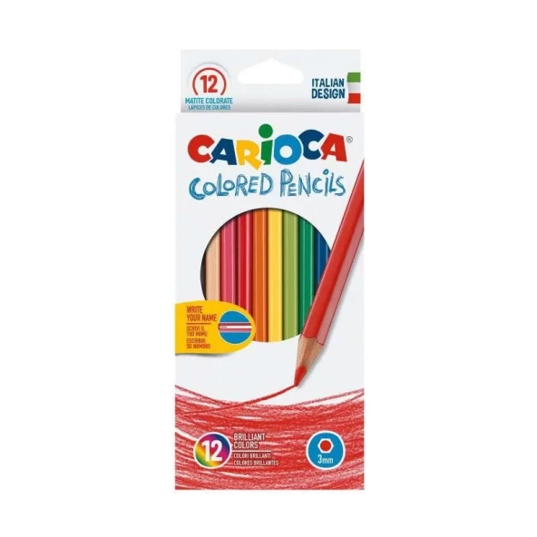 CARİOCA 40380 KURU BOYA KALEMİ 12 RENK ürün görseli 1