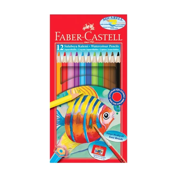 FABER-CASTELL ALBRECHT DÜRER AQUAREL KURU BOYA 12 RENK (5171110622) ürün görseli 1