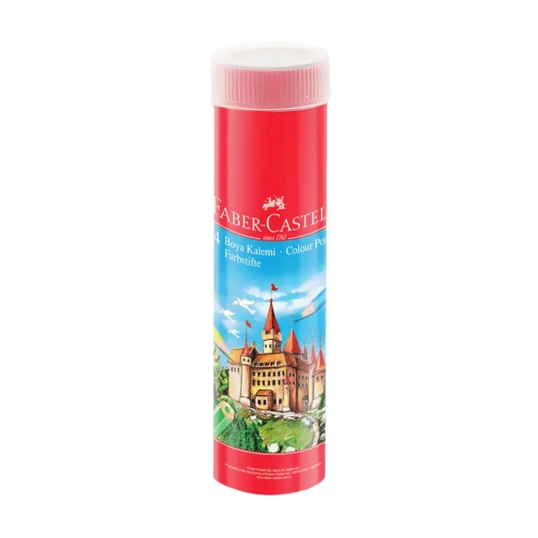 FABER-CASTELL KURU BOYA 24 RENK METAL TÜP (116524) ürün görseli 1