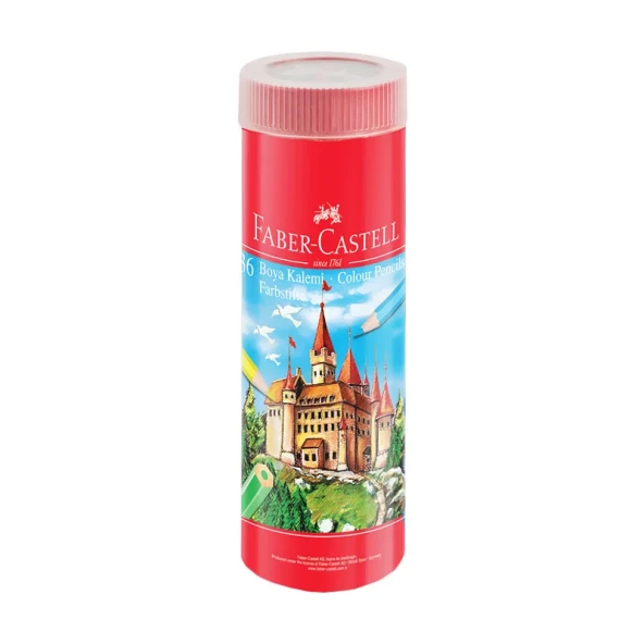 FABER-CASTELL KURU BOYA 36 RENK METAL TÜP (115060) ürün görseli 1