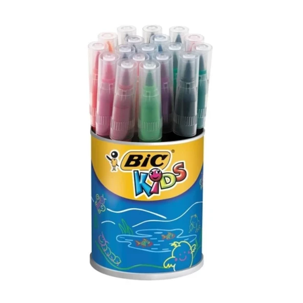 Bic Visaquarelle 18 Renk Kavanoz Fırça Uçlu Keçeli Boya Kalemi ürün görseli 1