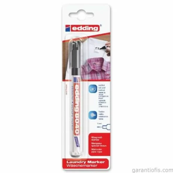 Edding 8040 Siyah Çamaşır Kalemi ürün görseli 1