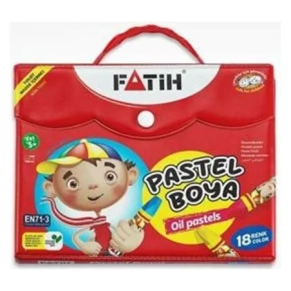 Fatih Pastel Boya 18 Renk Çantalı ürün görseli 1