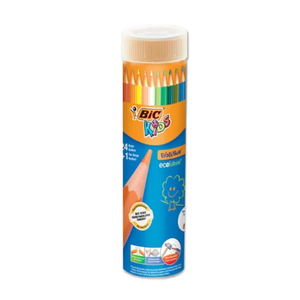 BİC EVOLUTİON KURU BOYA 24 RENK METAL TÜP (958190) ürün görseli 1