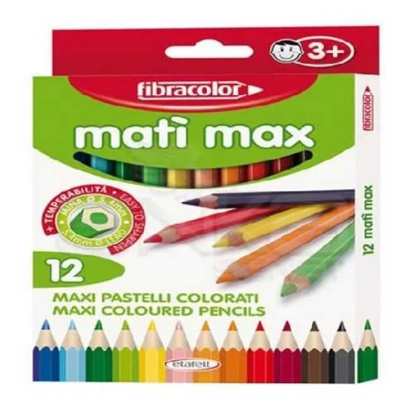 Fibracolor Mati Max Kuru Boya Takımı 12 Renk ürün görseli 1