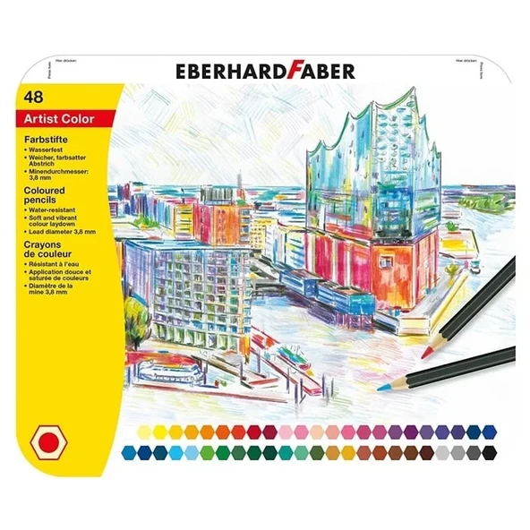 Eberhard Faber Artist Color Kuru Boya Kalem Seti 48li 516148 ürün görseli 1