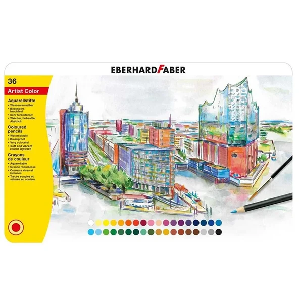 Eberhard Faber Artist Color Kuru Boya Kalem Seti 36lı 516136 ürün görseli 1