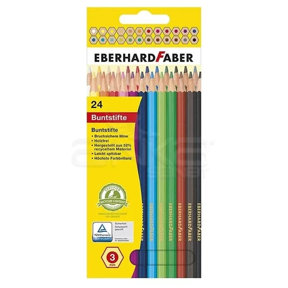 Eberhard Faber Kuru Boya Kalem Seti 24lü 3mm 514824 ürün görseli 1