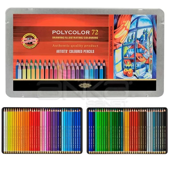 Koh-i-Noor Polycolor Kuru Boya Kalemi 72li Set 3827 ürün görseli 1