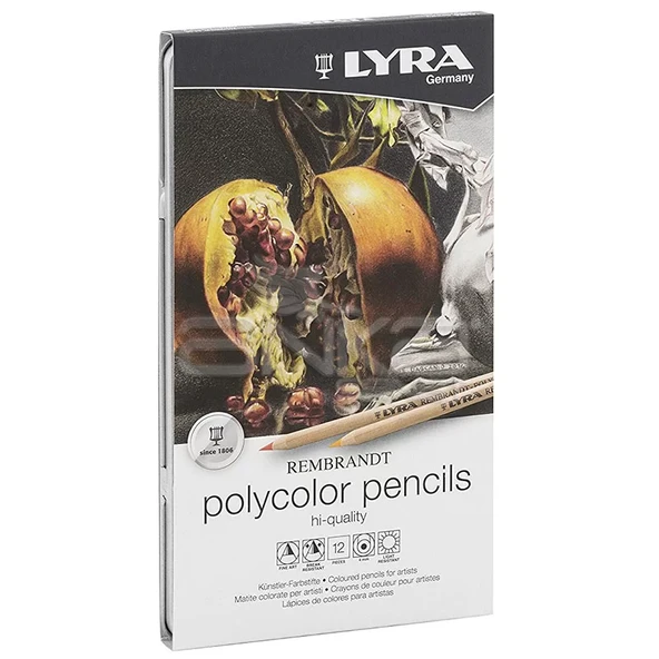 Lyra Rembrandt Polycolor Kuru Boya Kalemi 12li Set ürün görseli 1