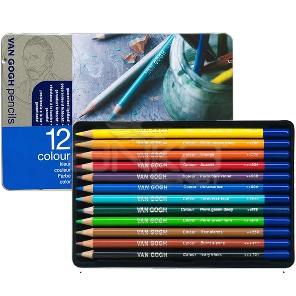 Van Gogh Kuru Boya Kalemi 12li Set ürün görseli 1