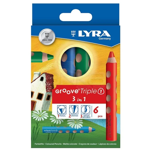 Lyra Groove Triple 3 in 1 6lı Boya Seti L3831060 ürün görseli 1
