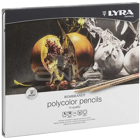 Lyra Rembrandt Polycolor Kuru Boya Kalemi 24lü Set ürün görseli 1