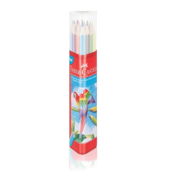 Faber Castell Kuru Boya Kalemi 12 Renk Üçgen Plastk Tüp 5171113313 ürün görseli 1