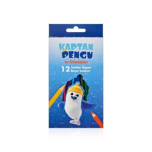 Adel Pengu Üçgen 12’Li Jumbo Boya Kalemi ürün görseli 1