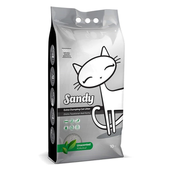 Sandy Kokusuz Kedi Kumu 10 Kg ürün görseli 1