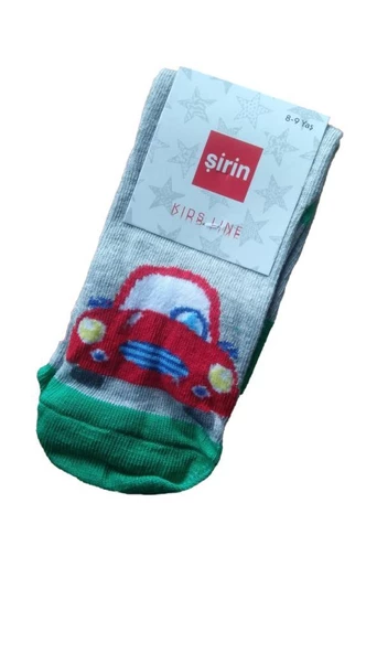 Şirin Desenli Erkek Çocuk Çorabı 1 Çift Erkek Çocuk Çorap 1507 ürün görseli 1