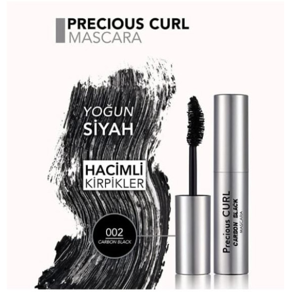 Flormar Precious Curl Maskara 002 Carbon Black - Resim 5