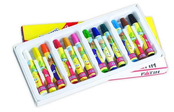 Fatih Pastel Boya 12 Renk Yeni Formül ürün görseli 1
