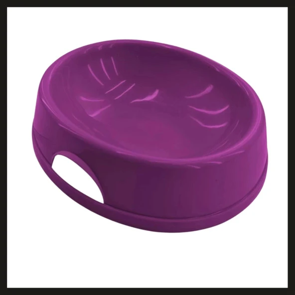 Uyguna-Yakala Mor 8565 Tekli Kedi/köpek Mama Kabı-VCL.105 ürün görseli 1