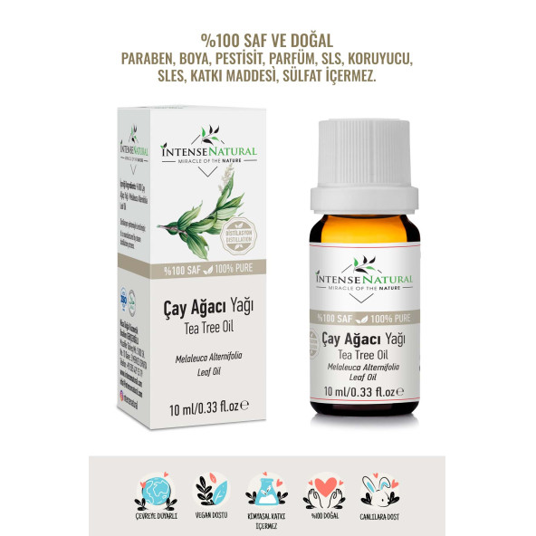 Çay Ağacı Uçucu Yağı 10 ML %100 Saf Doğal Tea Tree Essential Oil ürün görseli 1