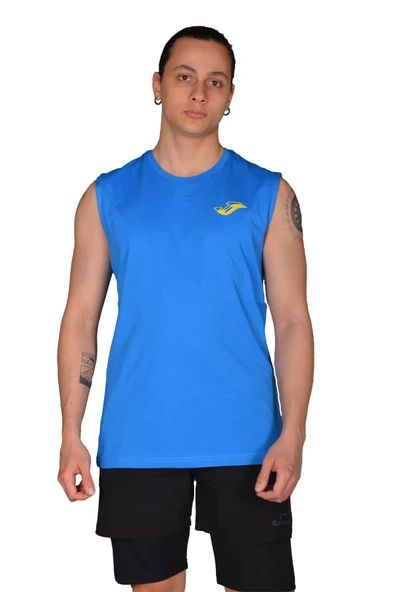 Joma Sprint-Sax Pamuklu Kolsuz Erkek Tshirt - 4231114 ürün görseli 1