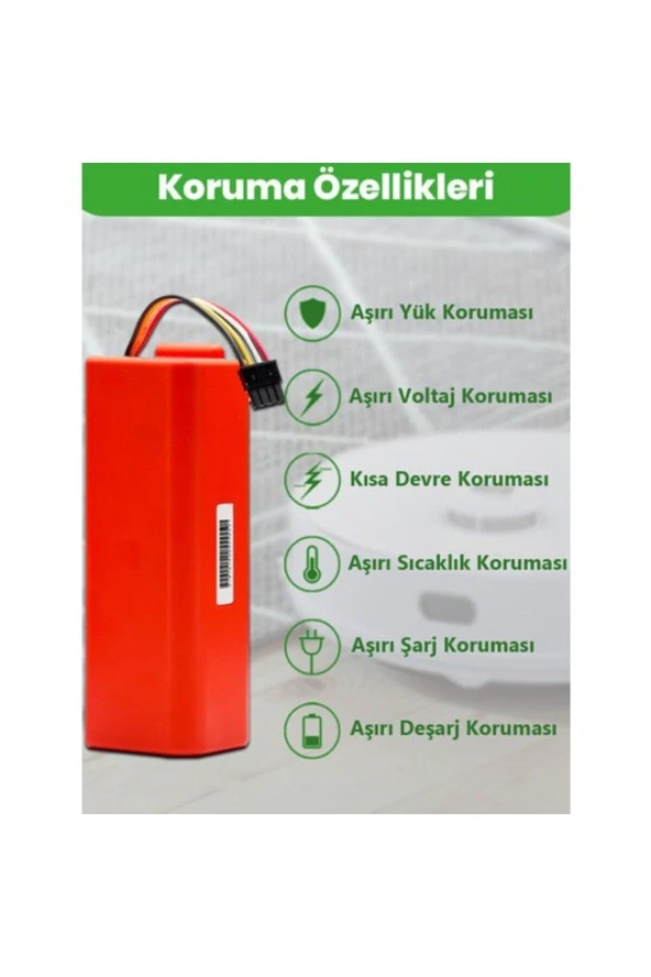 ELECTROLL Roborock S7+ Batarya Kutulu Uyumlu  5200mAh Pil Akıllı Robot Süpürge ürün görseli 1