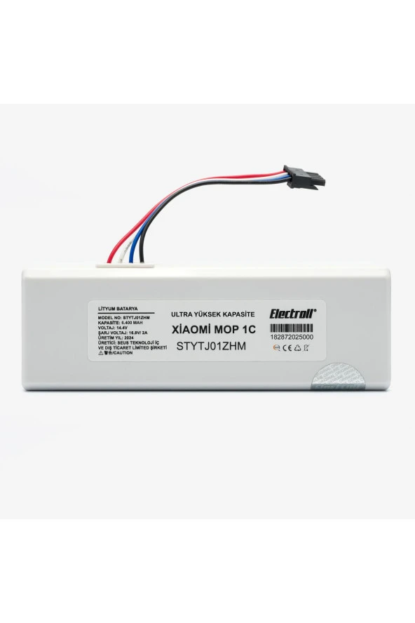 ELECTROLL Xiaomi Mi Vacuum Mop 1c 2in1 Batarya Kutulu Ultra Yüksek Kapasite Stytj01zhm 6.400mah Robot Süpürge ürün görseli 1