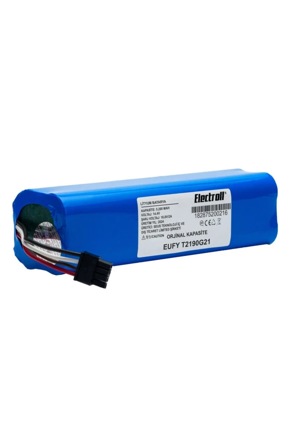 ELECTROLL Eufy T2190g21 Batarya (ORJİNAL KAPASİTE) 5200mah Pil Akıllı Robot Süpürge Batarya Değişimi ürün görseli 1