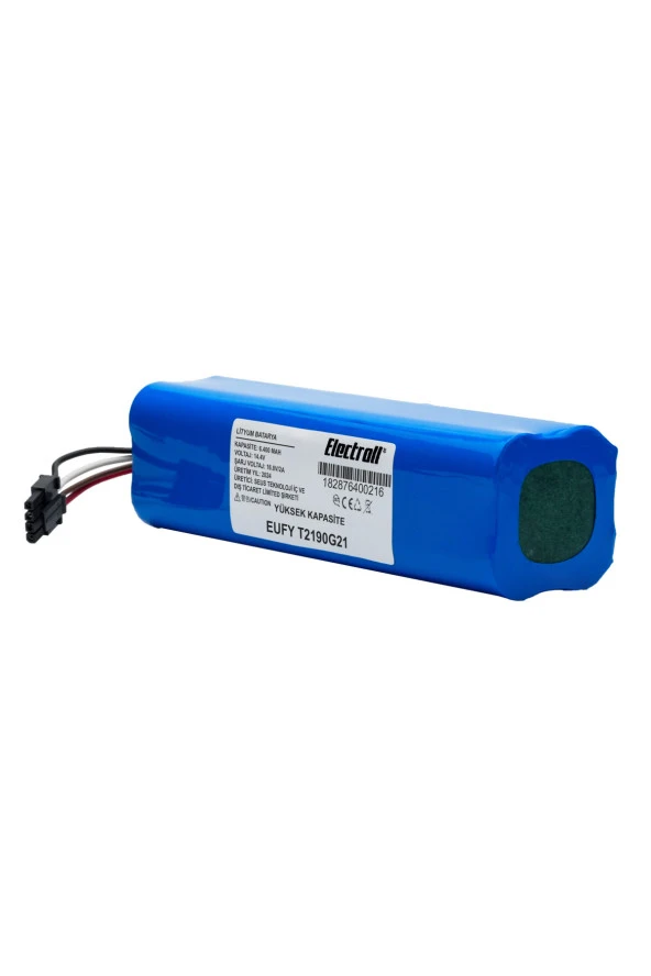 ELECTROLL Eufy T2190g21 Batarya (YÜKSEK KAPASİTE) 6400mah Pil Akıllı Robot Süpürge Batarya Değişimi ürün görseli 1