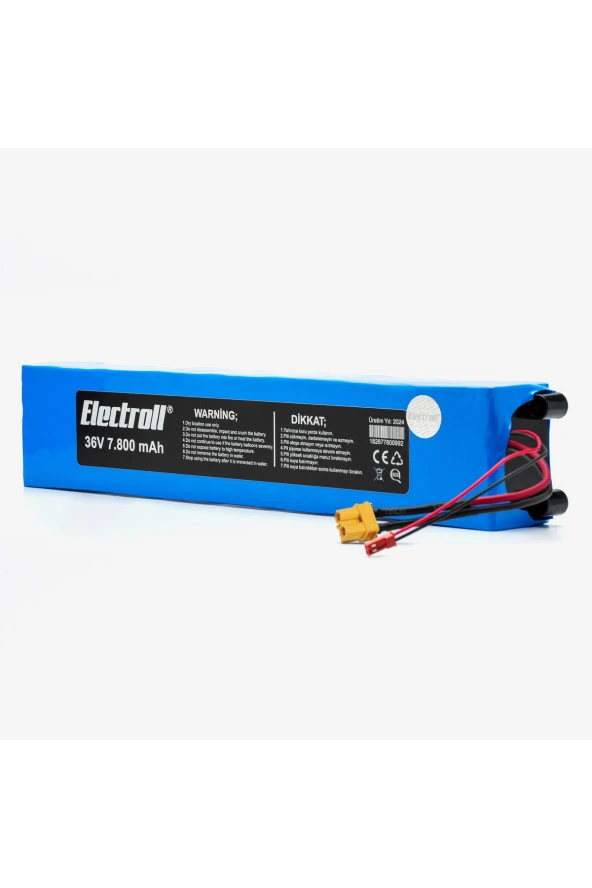 ELECTROLL Onvo Ov-007 Batarya (ORJİNAL KAPASİTE) 36v 7800mah Pil Elektrikli Scooter Bataryası ürün görseli 1