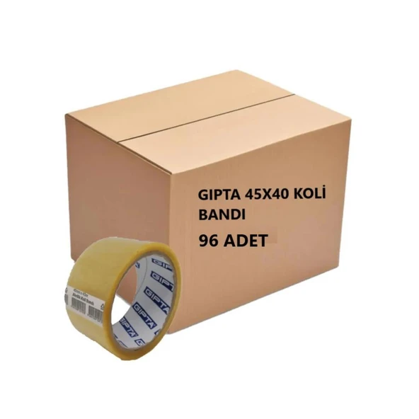 Gıpta Koli Bandı 45Mmx40 Metre Şeffaf Akrilik 4-F241000-5001 - 96 Adet ürün görseli 1