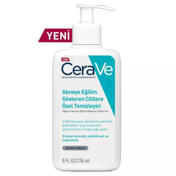 Cerave Akneye Eğilimli Ciltler İçin Özel Temizleyici 236 ml ürün görseli 1