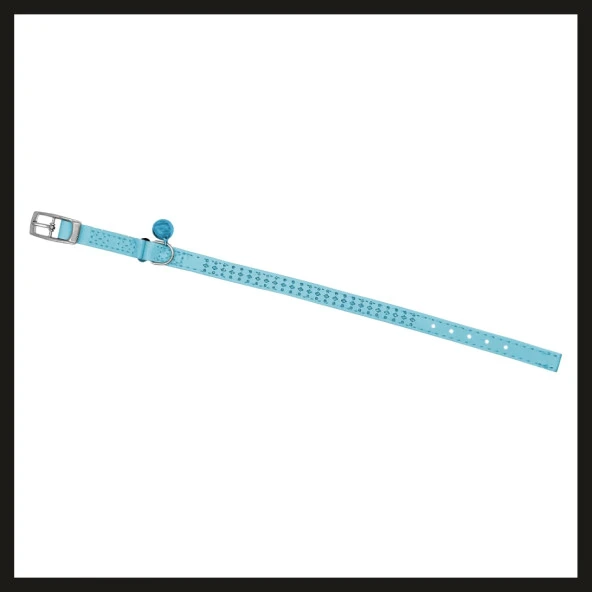 Uyguna-Yakala 10mm*30cm Mavi Taşlı Kedi-köpek Tasması-SMA.306 ürün görseli 1