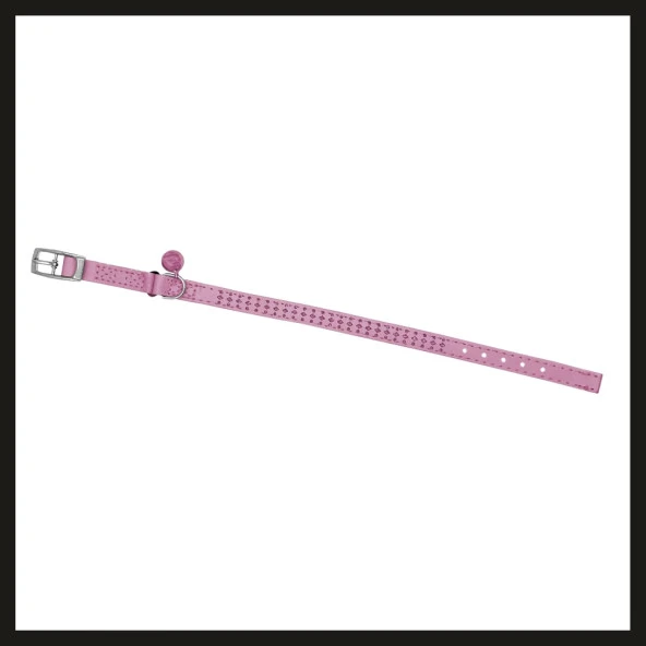 Uyguna-Yakala 10mm*30cm Pembe Taşlı Kedi-köpek Tasması-SMA.305 ürün görseli 1