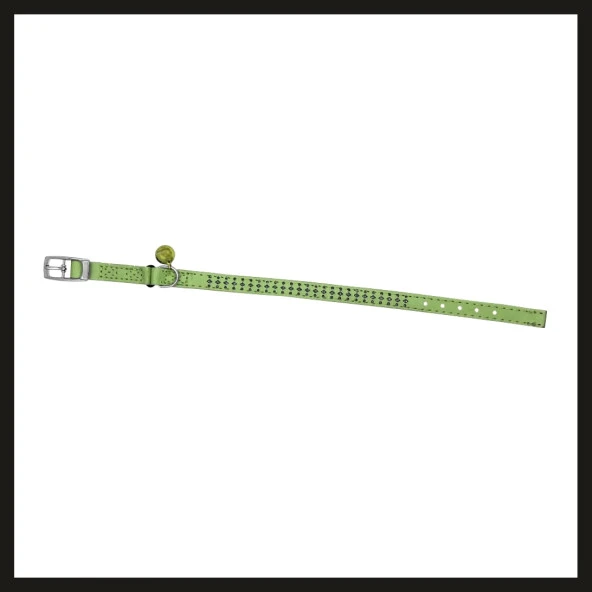 Uyguna-Yakala 10mm*30cm Yeşil Taşlı Kedi-köpek Tasması-SMA.307 ürün görseli 1