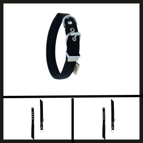 Uyguna-Yakala Siyah 2.0*35-40 Cm  Dokuma Boyun Tasması-SMA.326 ürün görseli 1