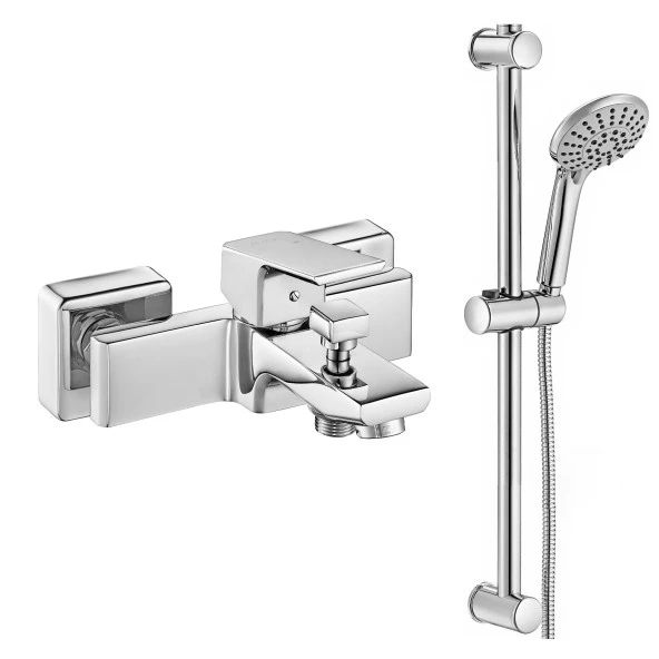 ECA Tiera Banyo Bataryası + ECA Logica Sürgülü Duş Seti Üst Takımı ürün görseli 1