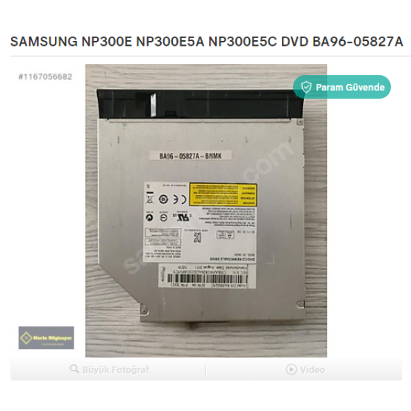 SAMSUNG NP300E NP305E NP300E5A NP300E5C DVD BA96-05827A ürün görseli 1