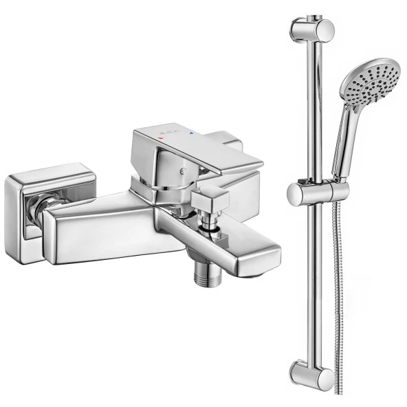 ECA Royal Banyo Bataryası + ECA Logica Sürgülü Duş Seti Üst Takımı ürün görseli 1