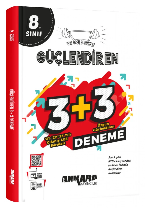 Ankara Yayıncılık 8. Sınıf Özgün Güçlendiren 3 + 3 Deneme ürün görseli 1