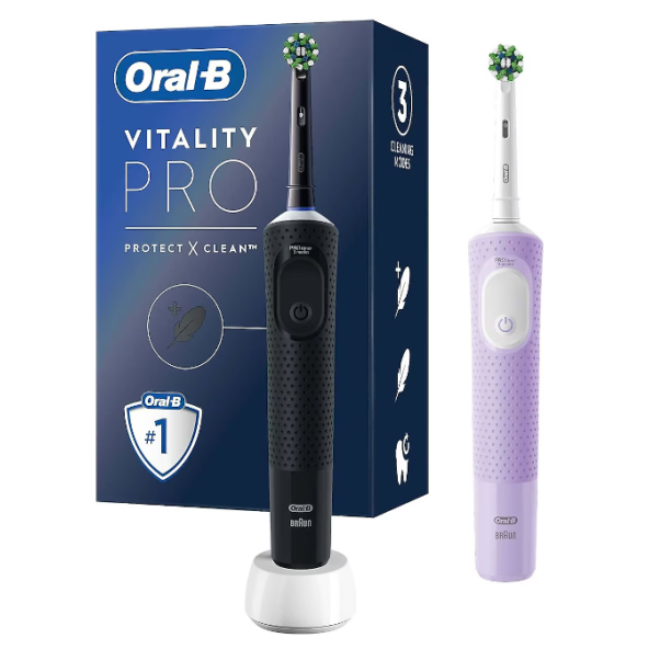 Oral-B D103 Vitality Pro Cross Action 2'li Şarjlı Diş Fırçası ürün görseli 1