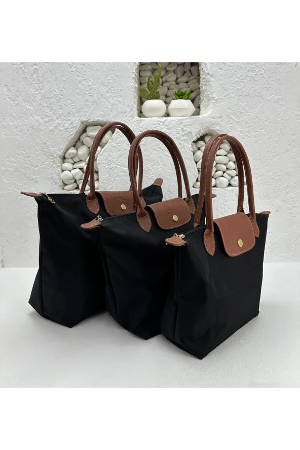Katlanabilir Omuz Çantası - Shopper Bag Kadın Makyaj Çantası Size No:0-2-3-4 ürün görseli 1